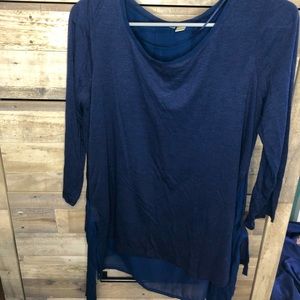 Layers navy blue shirt
